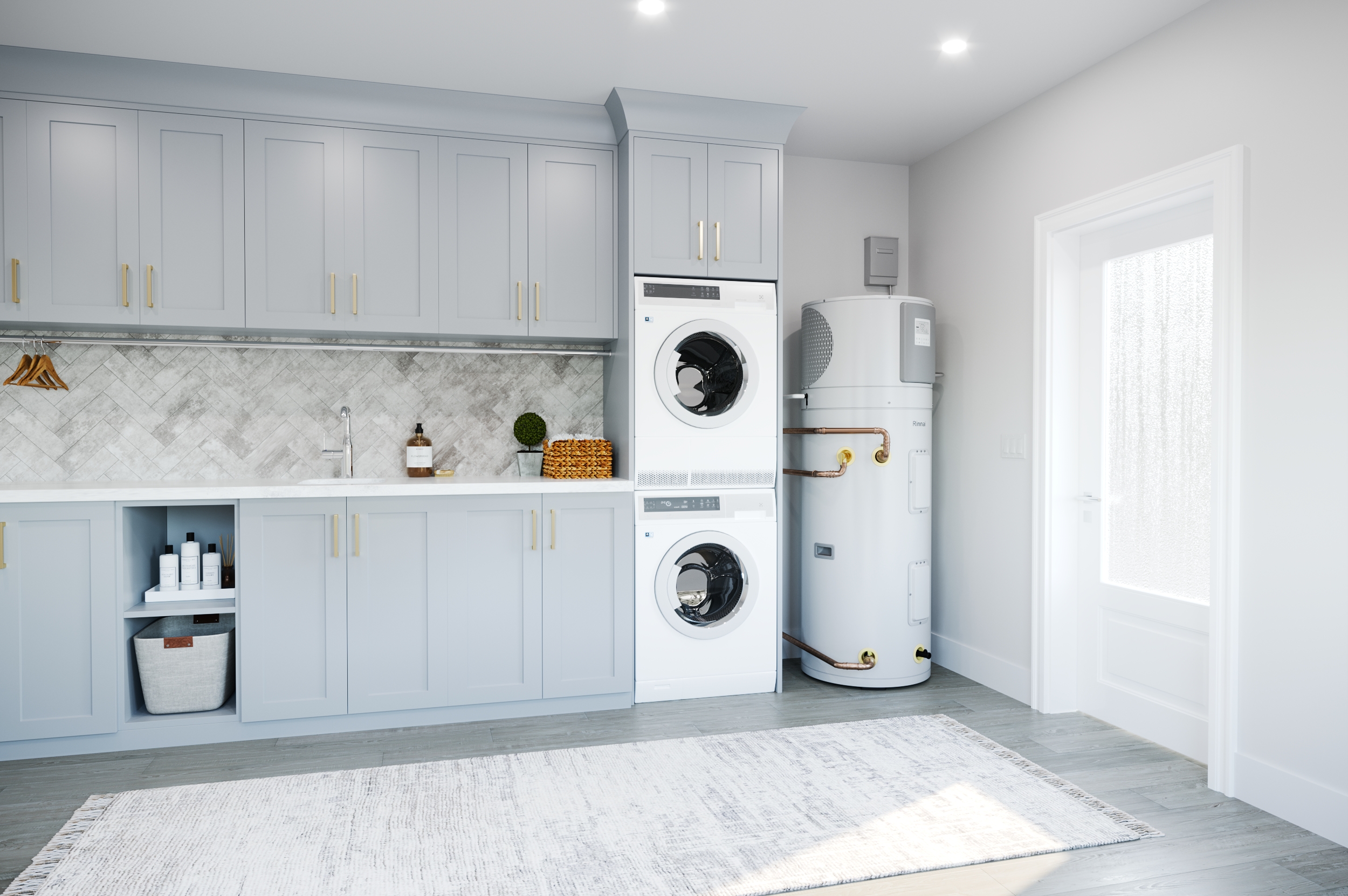 REHP in laundry room lifestyle