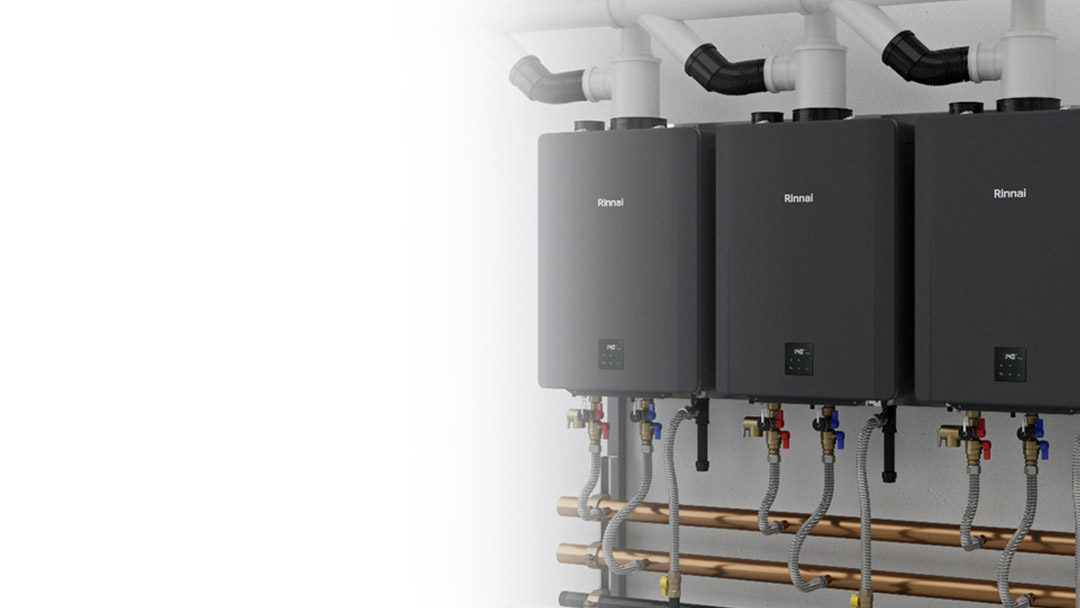 TRW rack of CX units installated in hotel laundry room